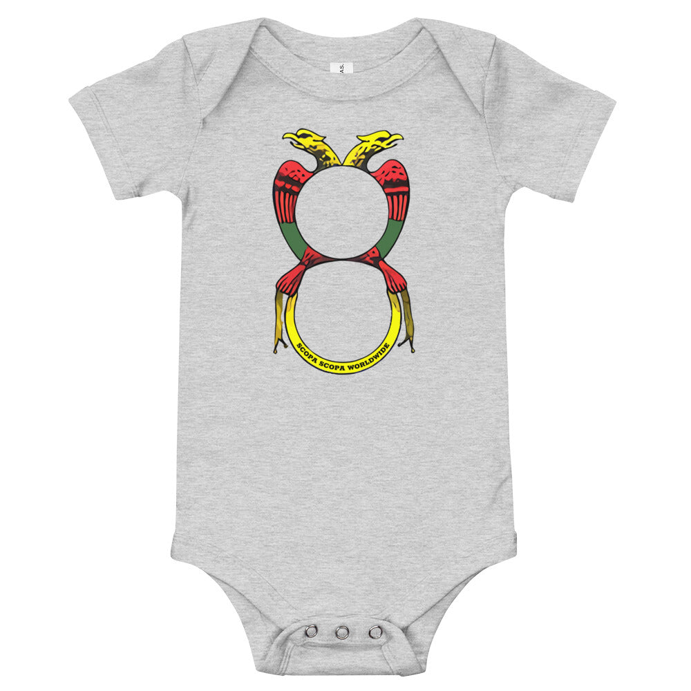 Vintage Asso Di Denari Baby Short Sleeve Onesie