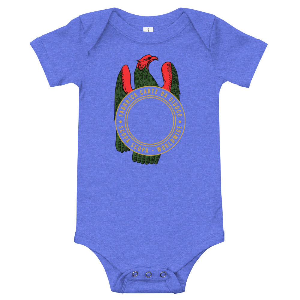 Sicilian Ace of Coins / Asso Di Denari Baby Short Sleeve Onesie