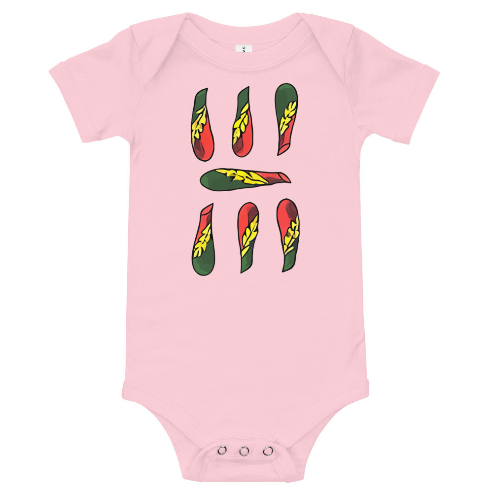 Vintage Sette Di Bastoni Baby Short Sleeve Onesie