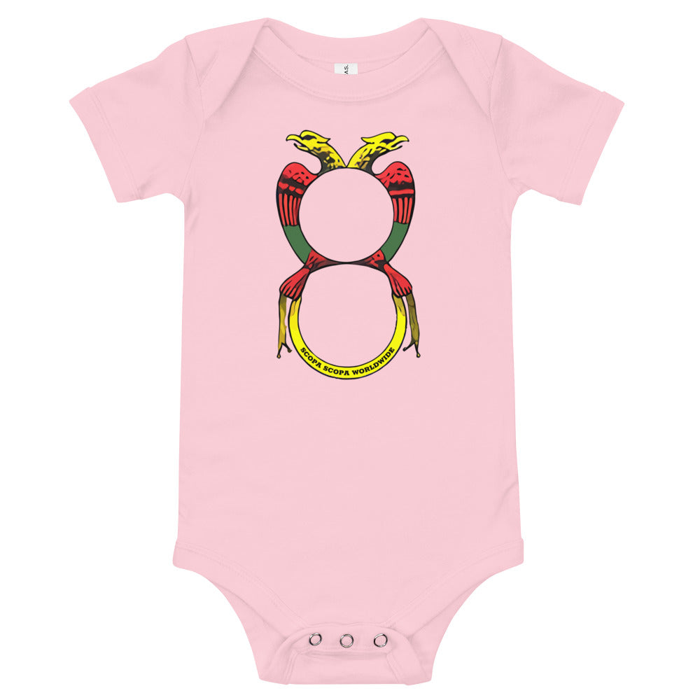 Vintage Asso Di Denari Baby Short Sleeve Onesie