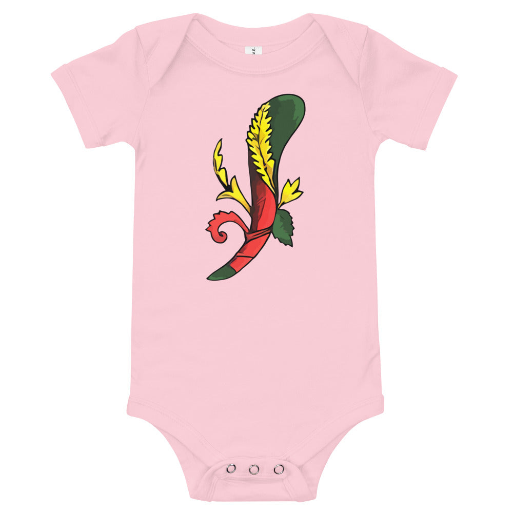 Vintage Asso Di Bastoni Baby Short Sleeve Onesie