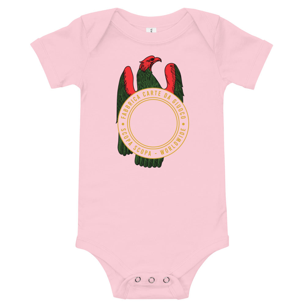 Sicilian Ace of Coins / Asso Di Denari Baby Short Sleeve Onesie