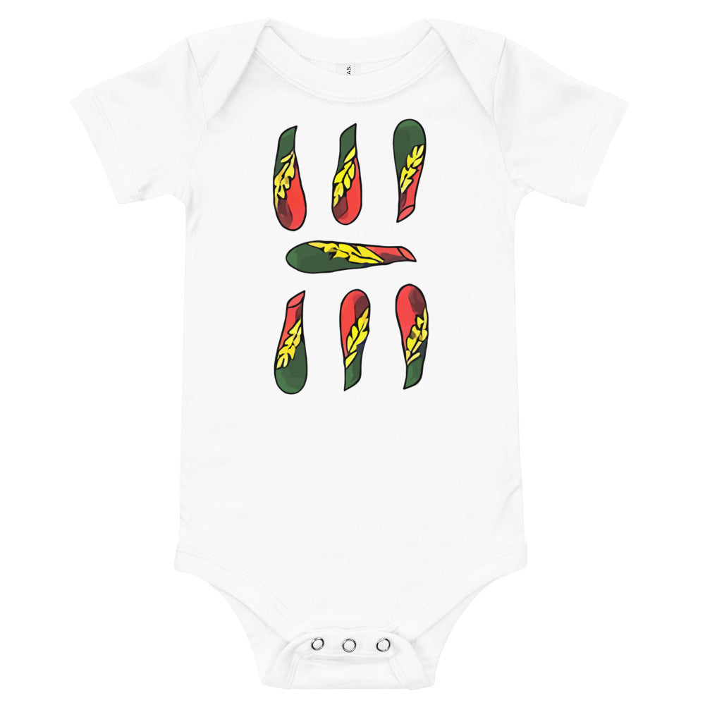 Vintage Sette Di Bastoni Baby Short Sleeve Onesie