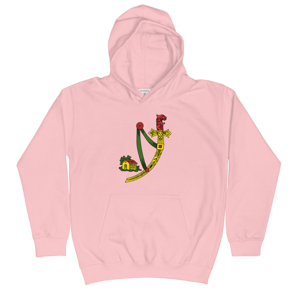 Sicilian Ace of Swords Kids Hoodie