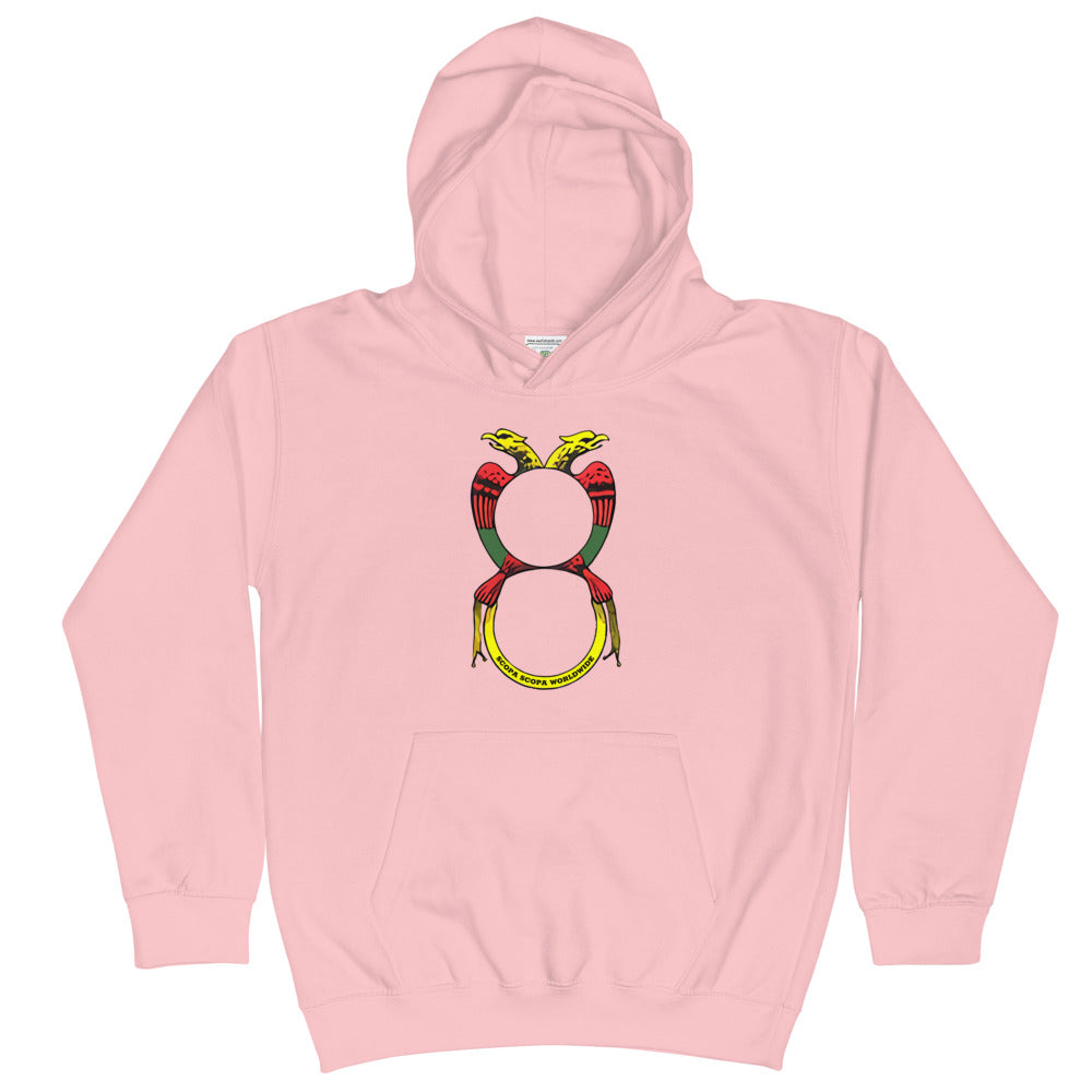 Vintage Ace of Coins Kids Hoodie