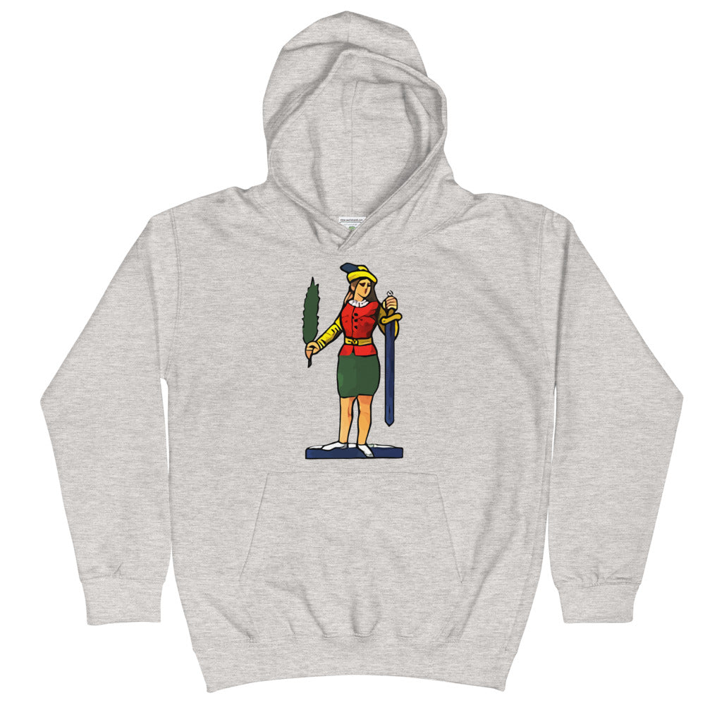 Vintage La Donna Di Spade Kids Hoodie