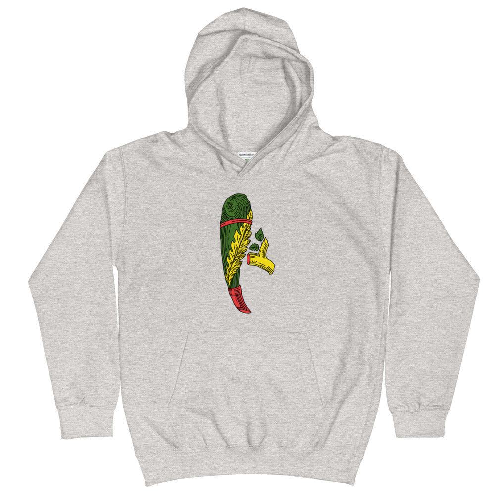 Sicilian Ace of Clubs Kids Hoodie