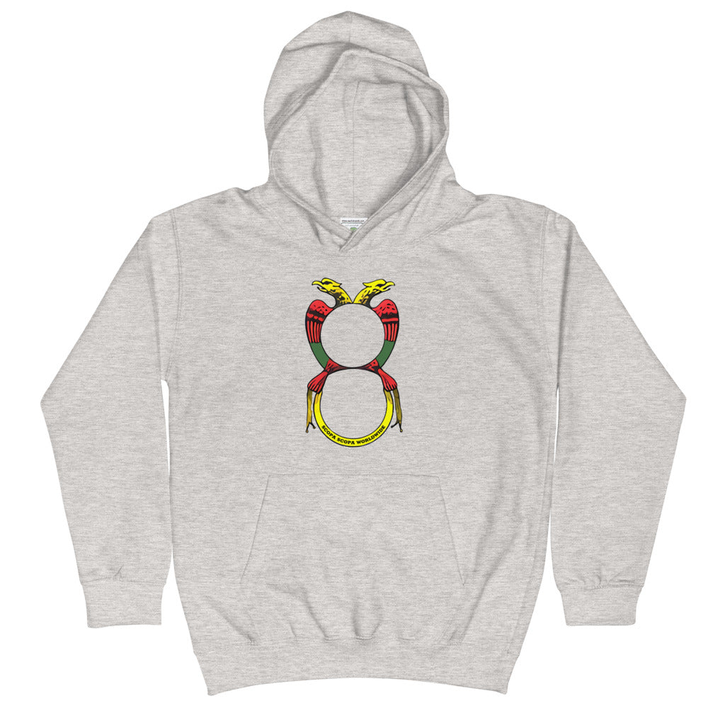 Vintage Ace of Coins Kids Hoodie