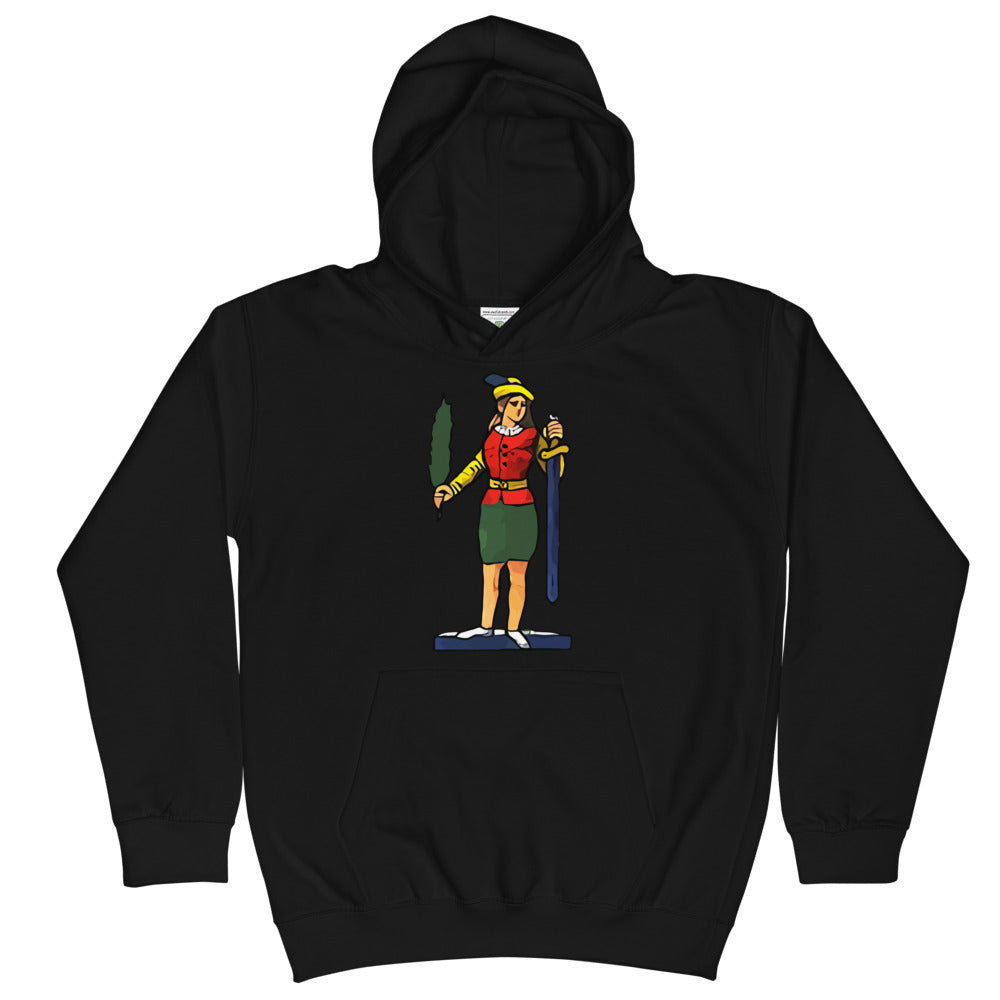 Vintage La Donna Di Spade Kids Hoodie
