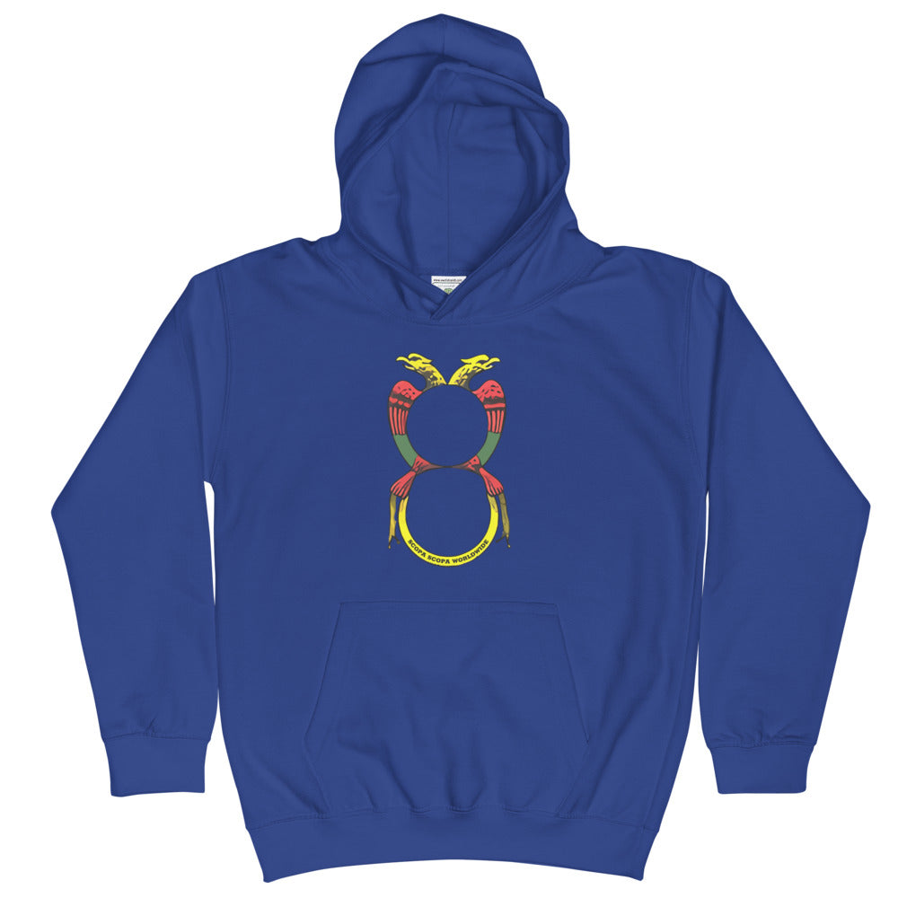 Vintage Ace of Coins Kids Hoodie