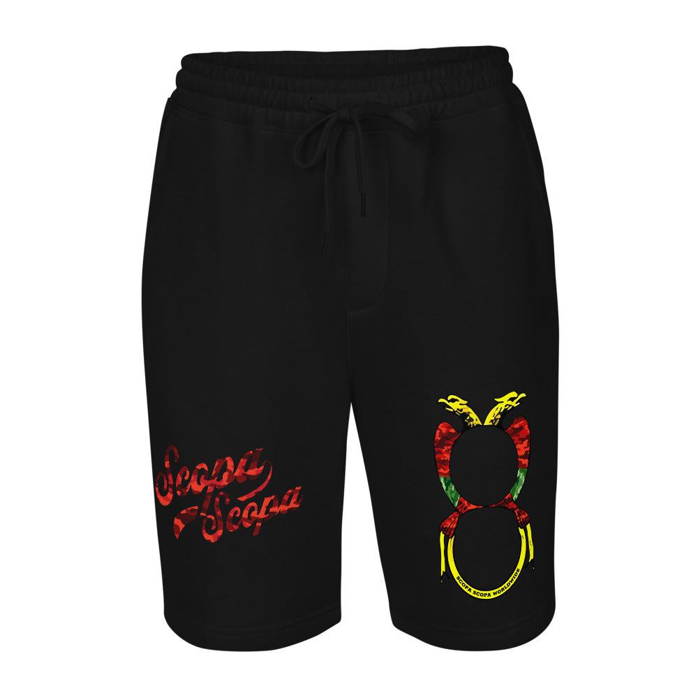 Camo Ace of Coins – Camo Collection Men’s Fleece Shorts