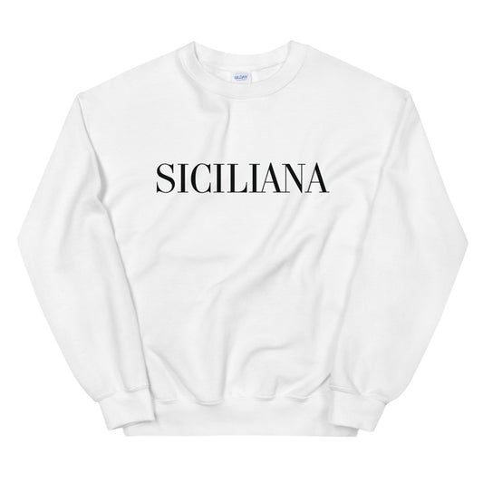 Siciliana Black Logo Women's Sweatshirt