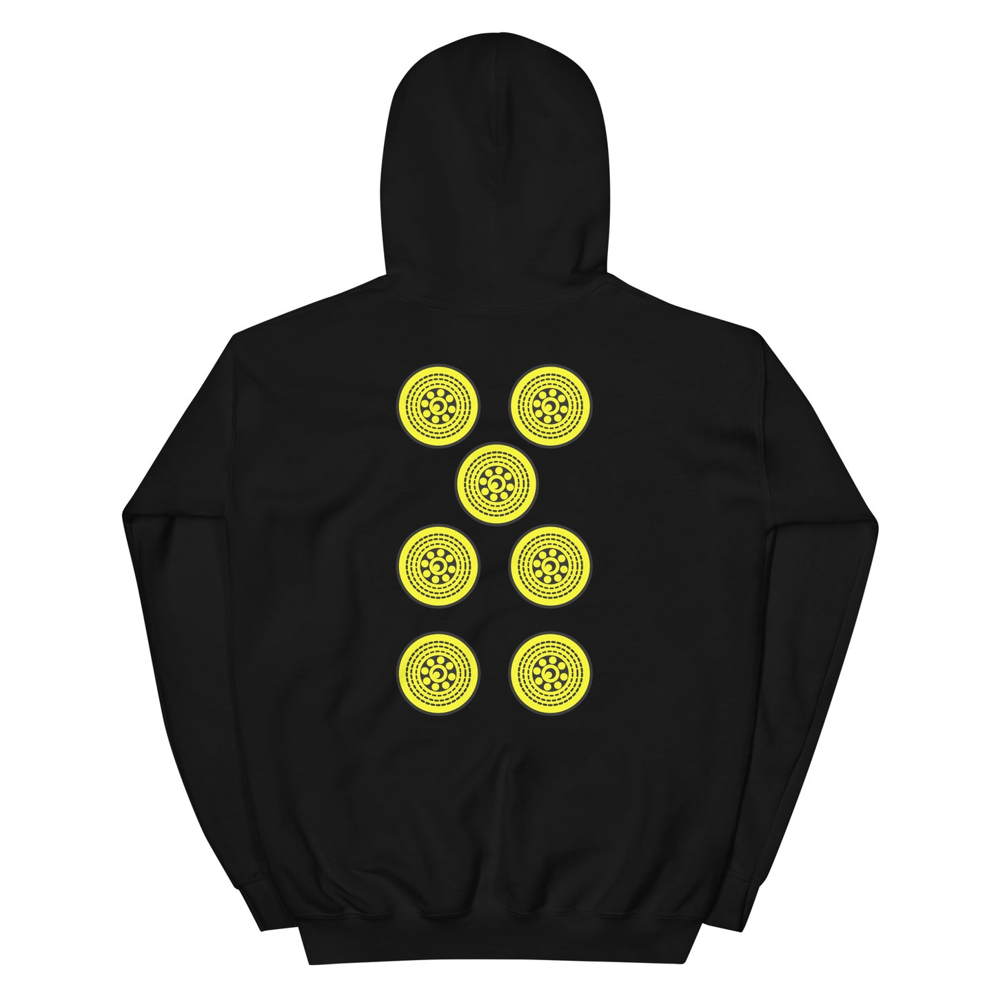 Sicilian Seven of Coins (Sette Bello) Women's Back-Printed Hoodie