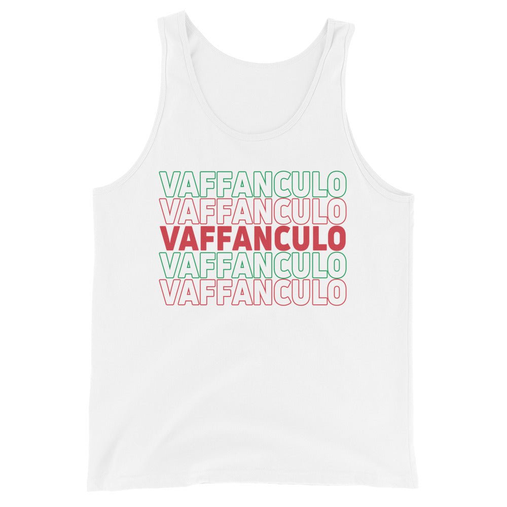 Vaffanculo Men's White Tank Top