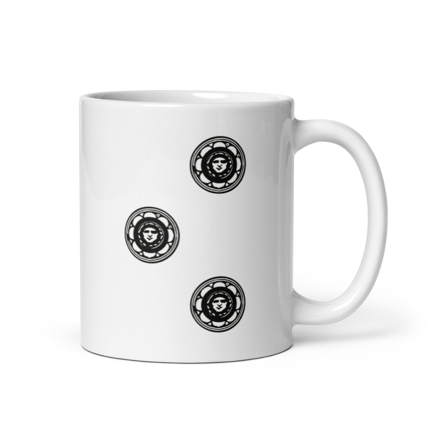 Tre Di Denari Silhouette Collection - White Glossy Mug