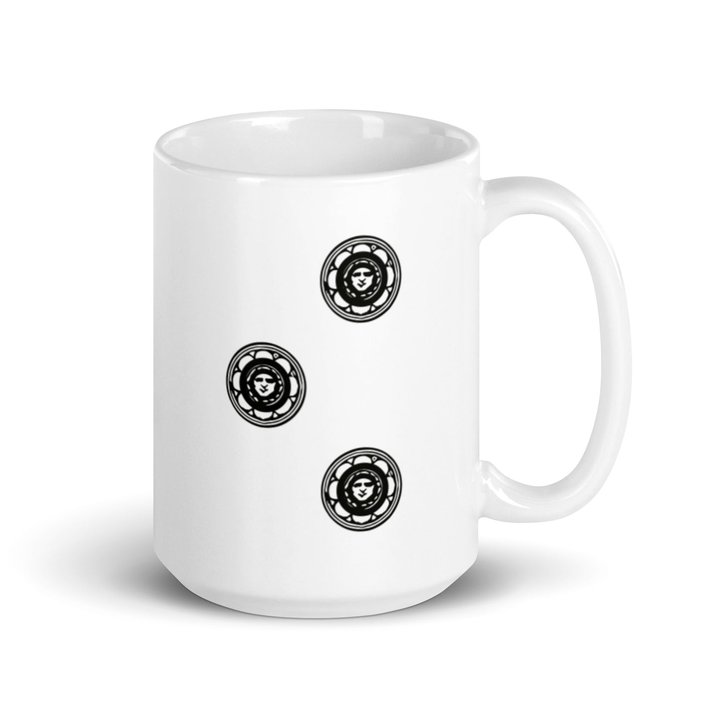 Tre Di Denari Silhouette Collection - White Glossy Mug