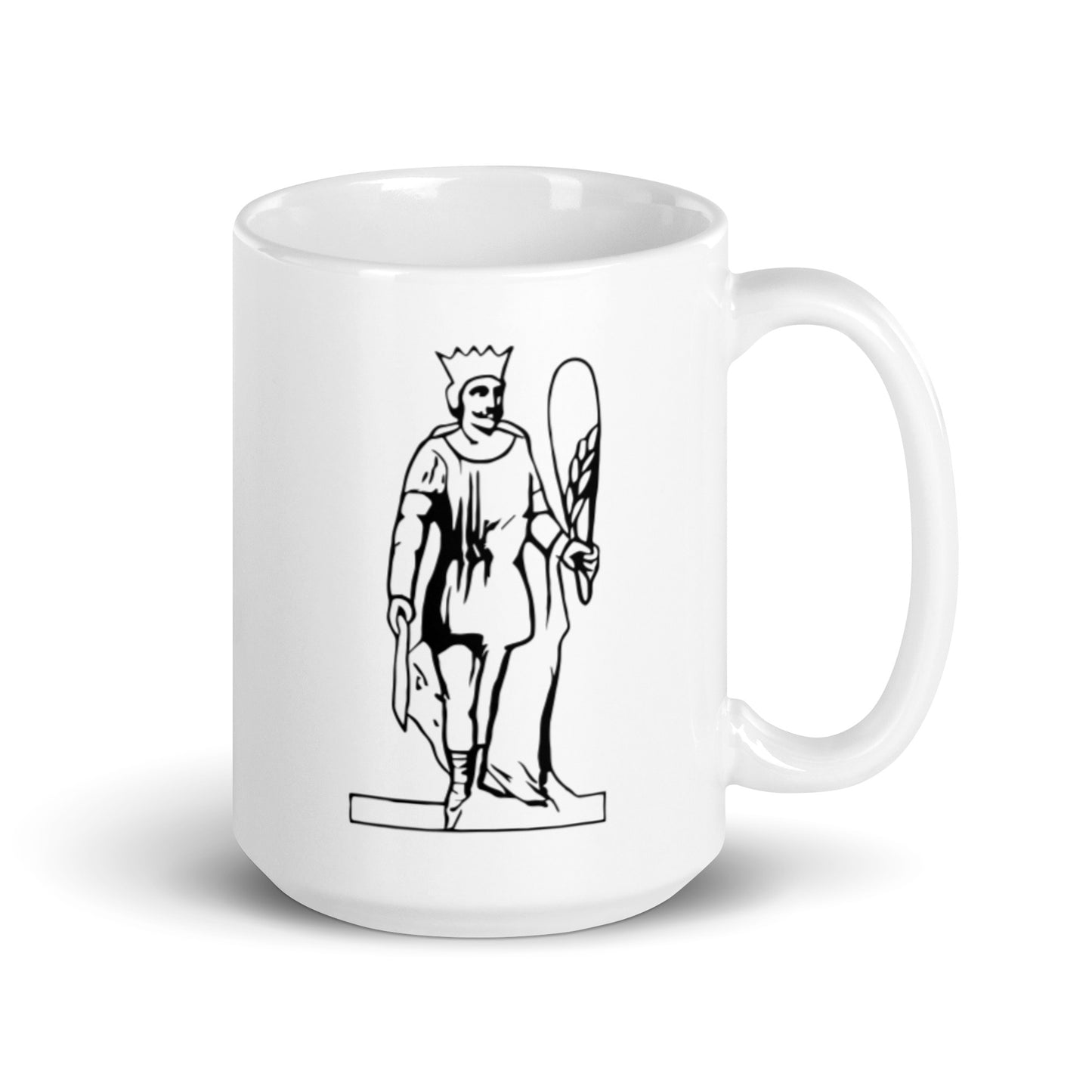 Il Re Di Bastoni Silhouette Collection - White Glossy Mug