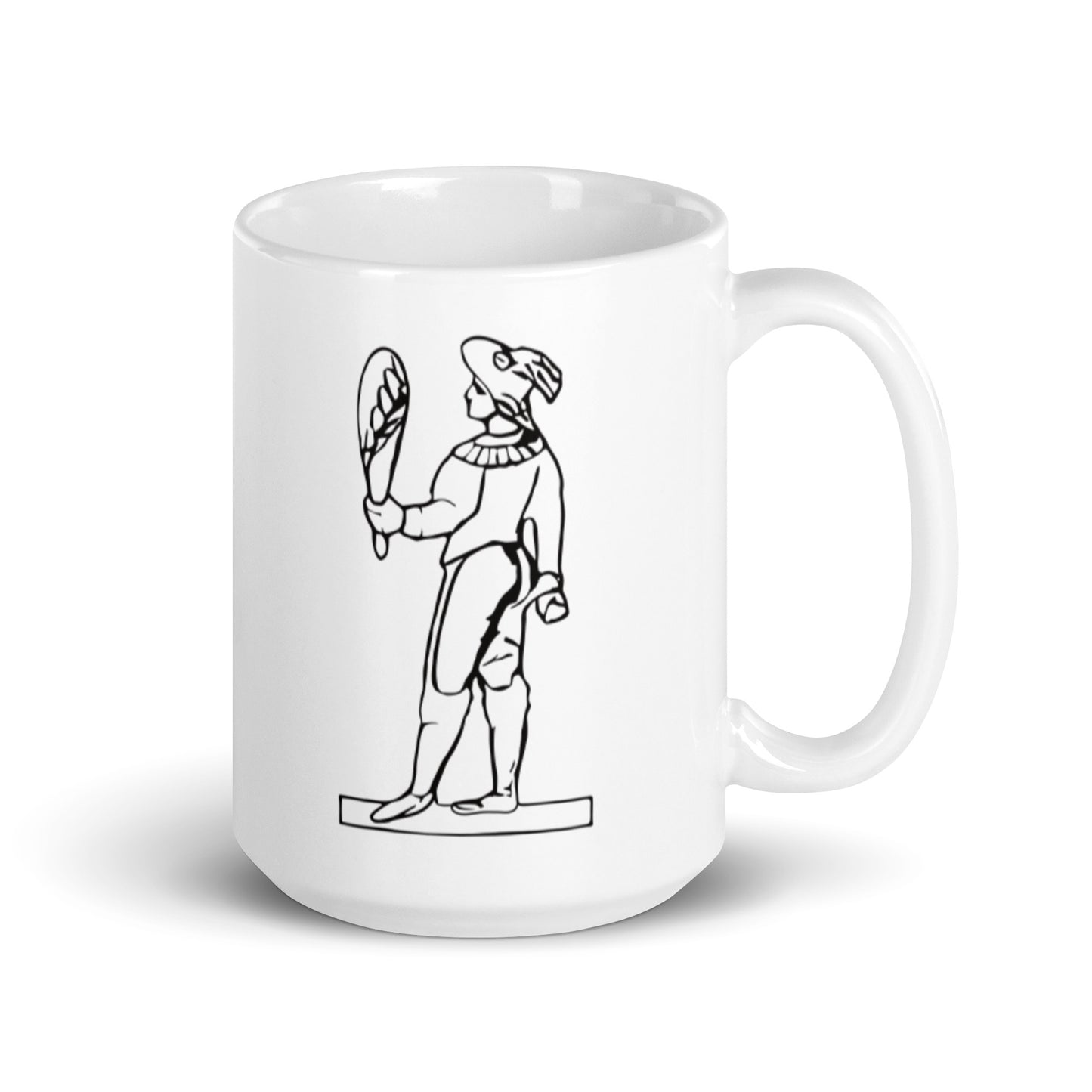 La Donna Di Bastoni Silhouette Collection - White Glossy Mug