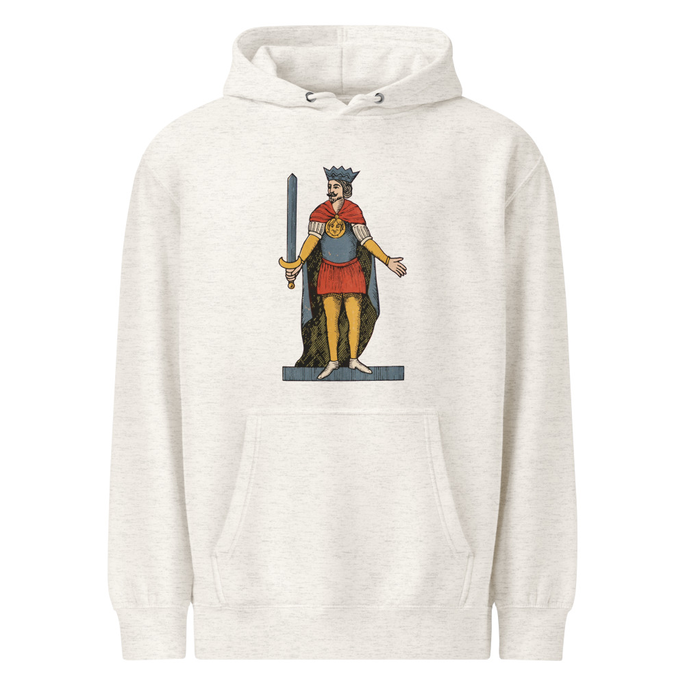 Vintage Re di Spade Premium Hoodie, another view
