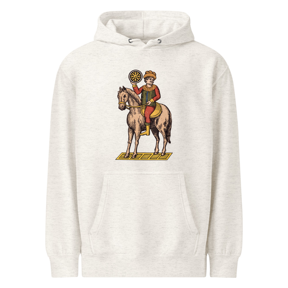 Vintage Cavaliere di Denari Premium Hoodie, another view