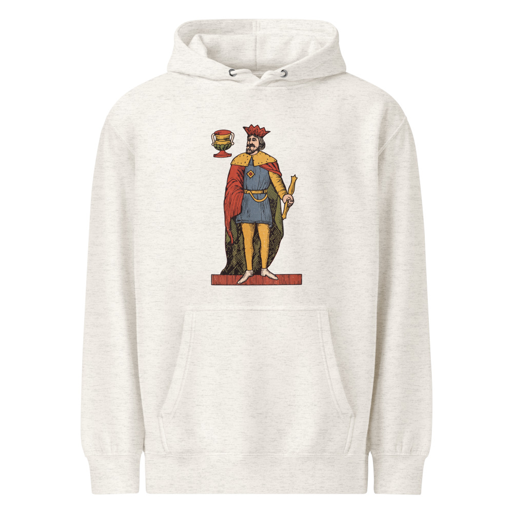 Vintage Re di Coppe Premium Hoodie, another view