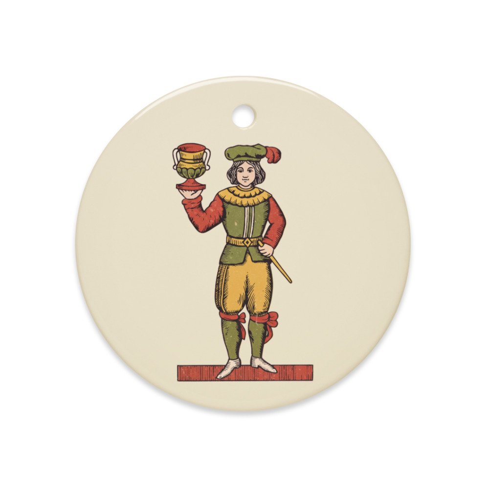 Vintage Donna di Coppe Ornament, another view