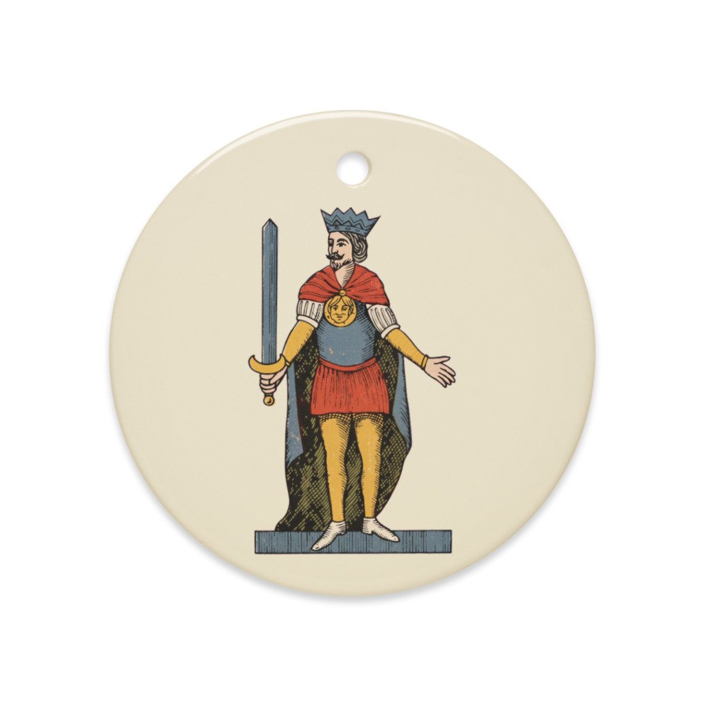 Vintage Re di Spade Ornament, another view