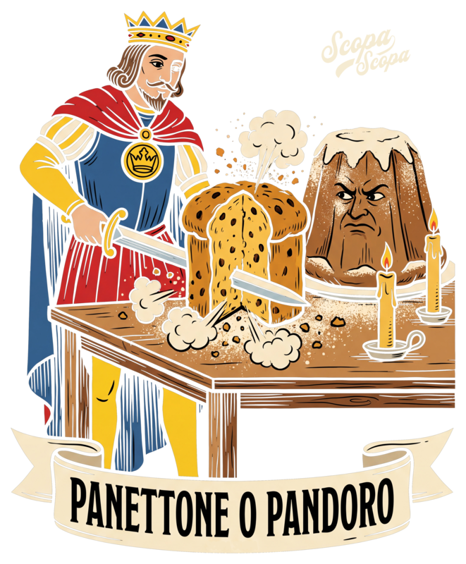 Panettone o pandoro artwork, as printed