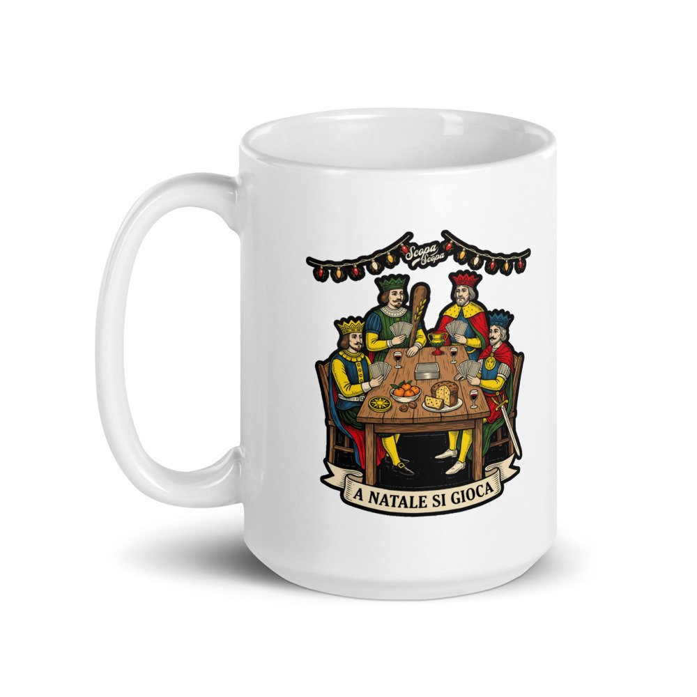 A Natale si gioca Mug 15 oz, another view