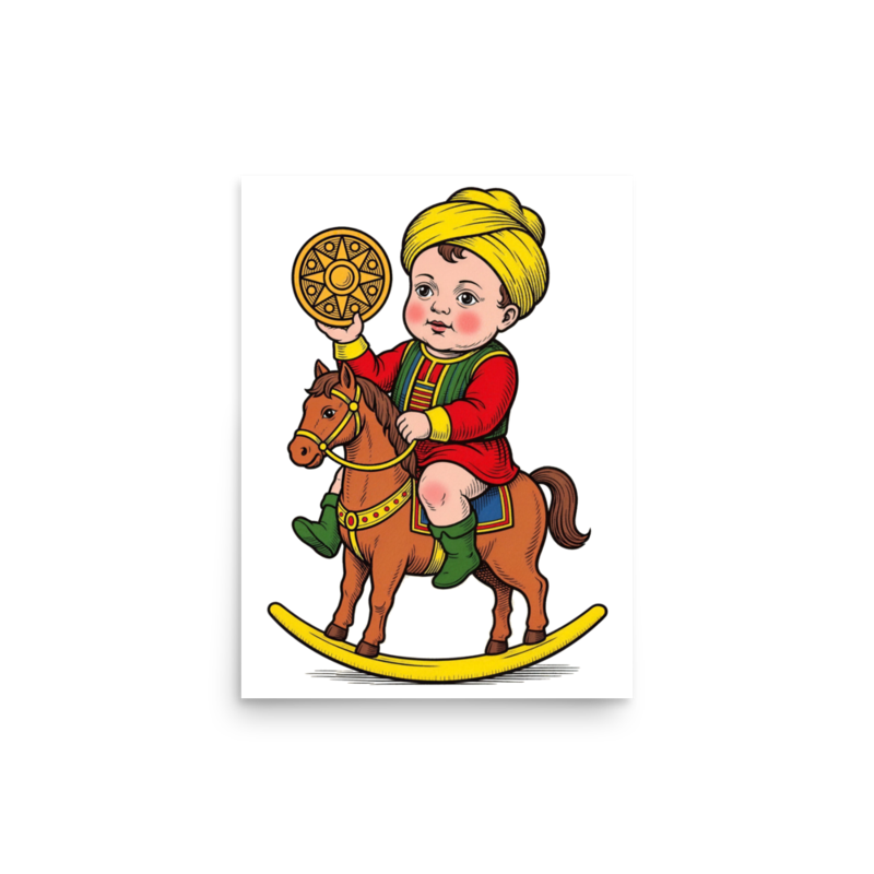 Baby Cavallo di Denari Nursery Print 12×16