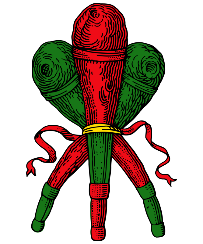 Sicilian Tre di Bastoni artwork, as printed