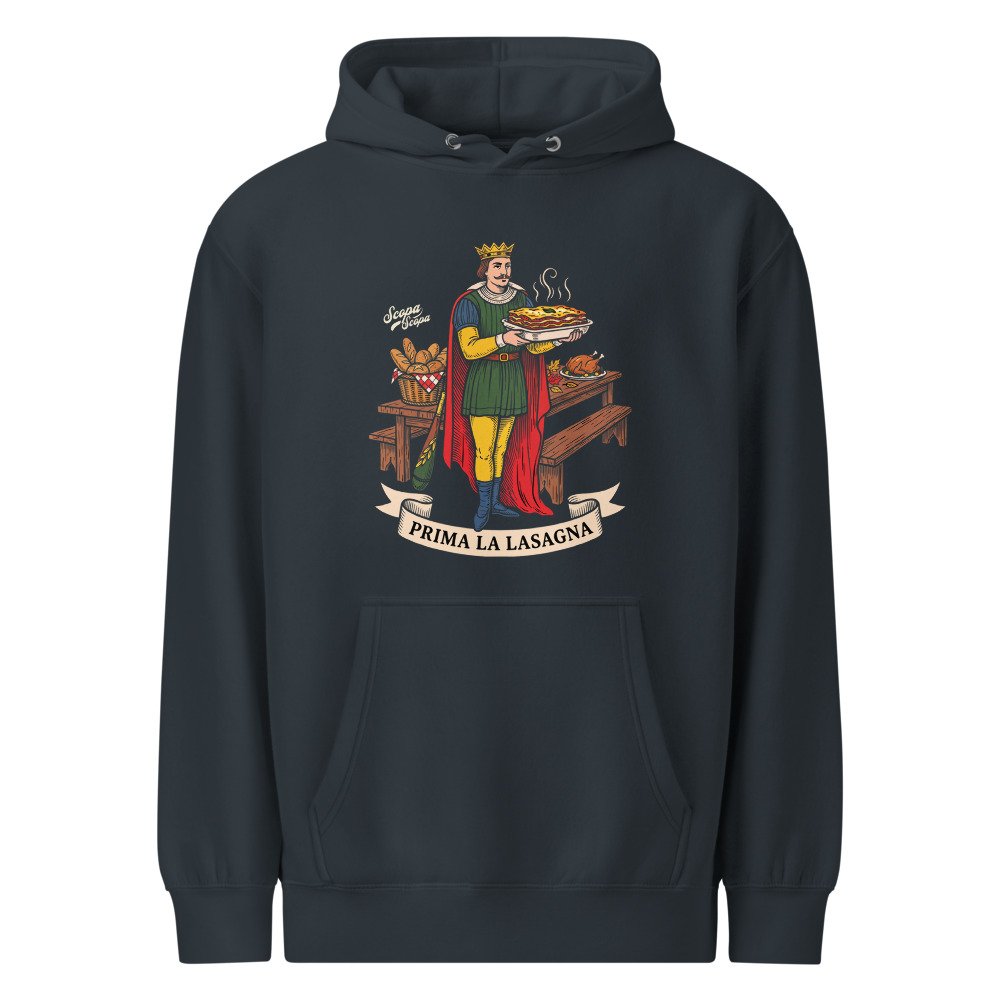Prima la lasagna Premium Hoodie, another view
