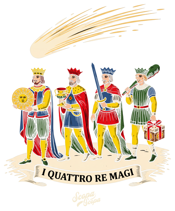 I Quattro Re Magi artwork, as printed
