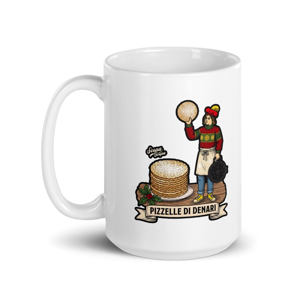 Pizzelle di Denari Mug 15 oz, another view