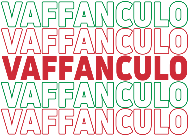 Vaffanculo artwork, as printed