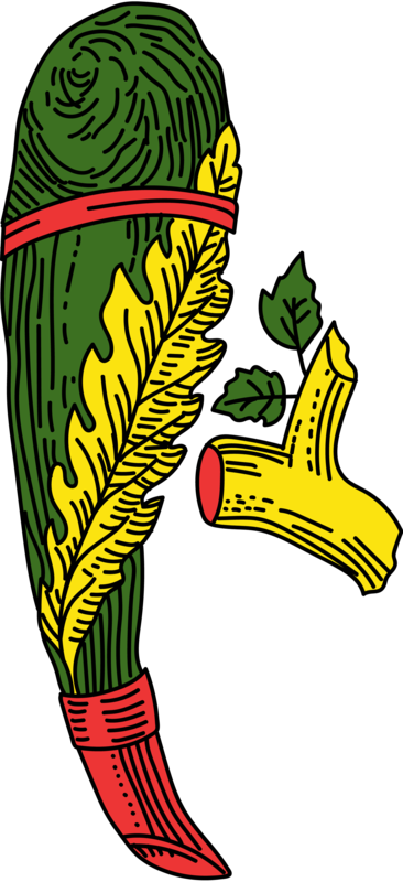 Sicilian Asso di Bastoni artwork, as printed