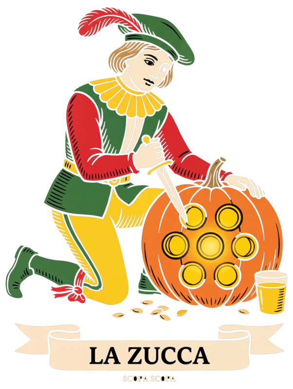 La Zucca artwork, as printed