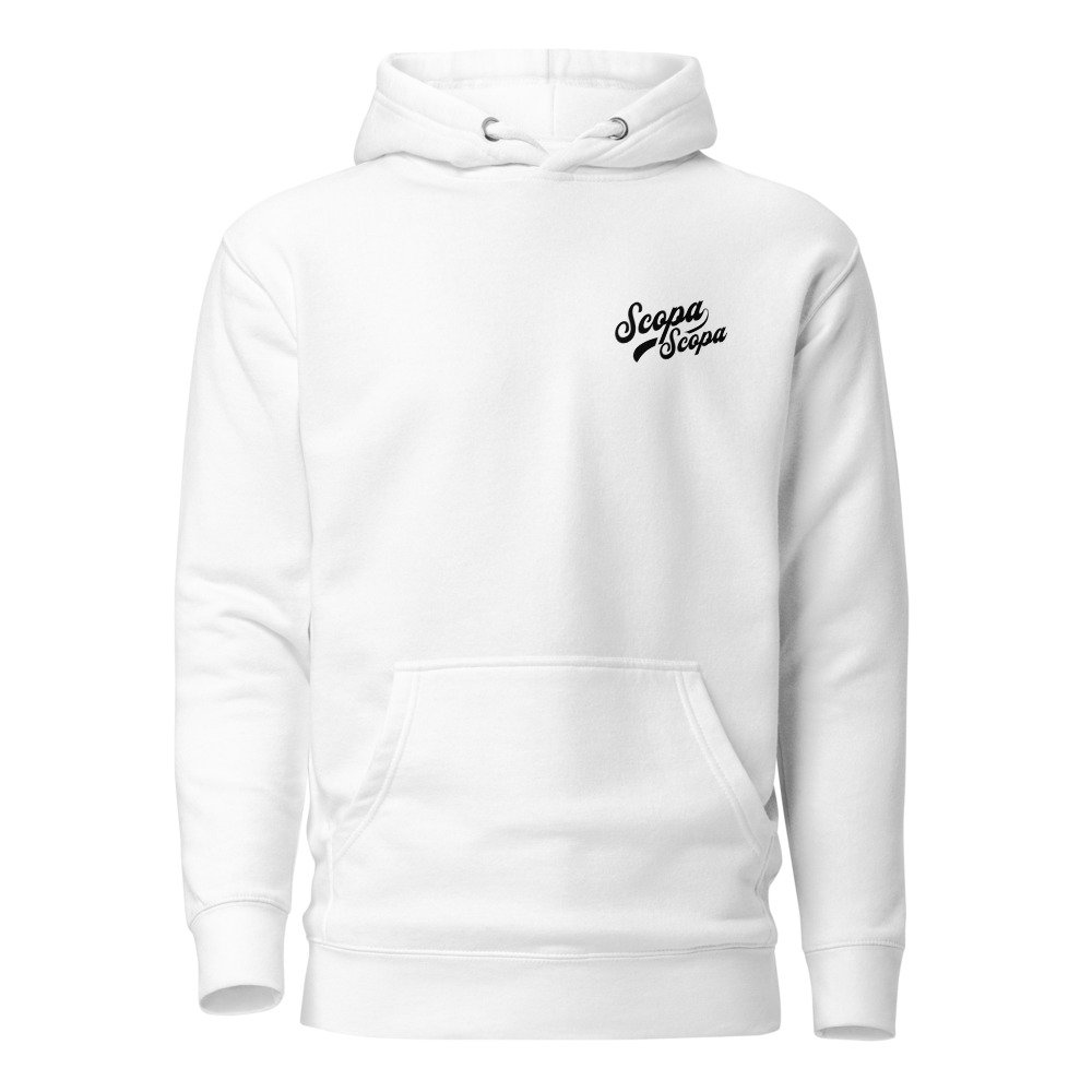 Sicilian Silhouette Ace of Coins Back-Printed Hoodie, another view