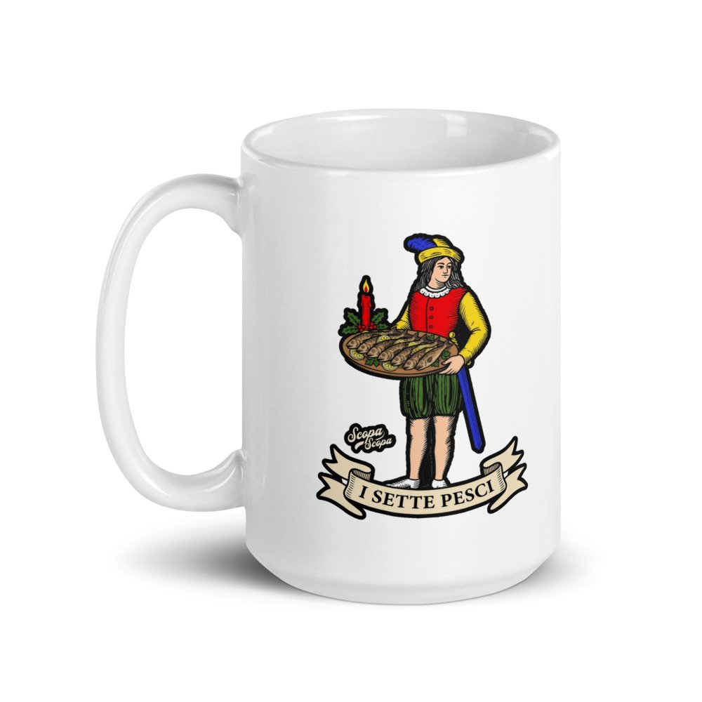 I Sette Pesci Mug 15 oz, another view