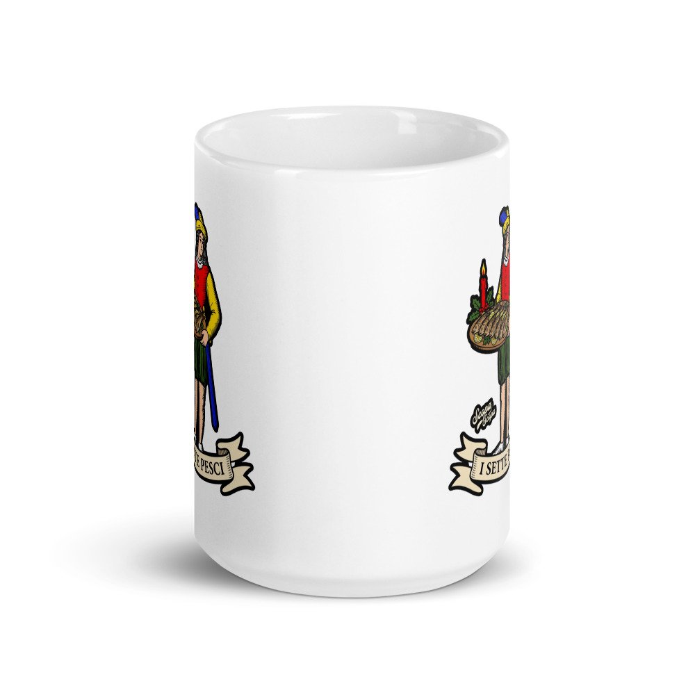 I Sette Pesci Mug 15 oz, another view