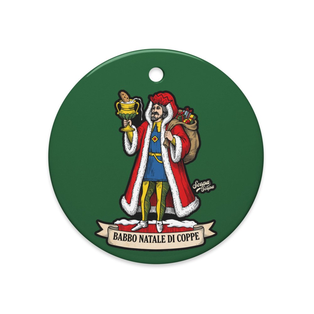 Babbo Natale di Coppe Ornament, another view