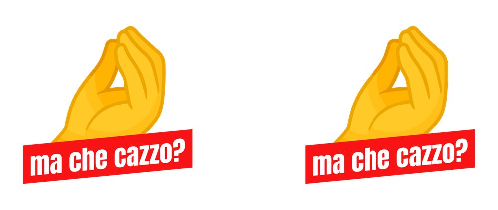 Ma Che Cazzo artwork, as printed