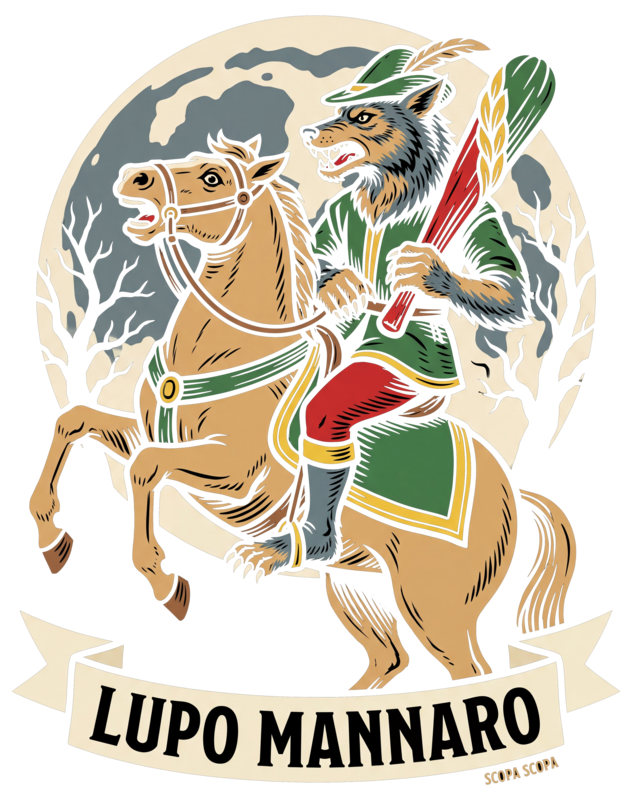 Lupo Mannaro artwork, as printed