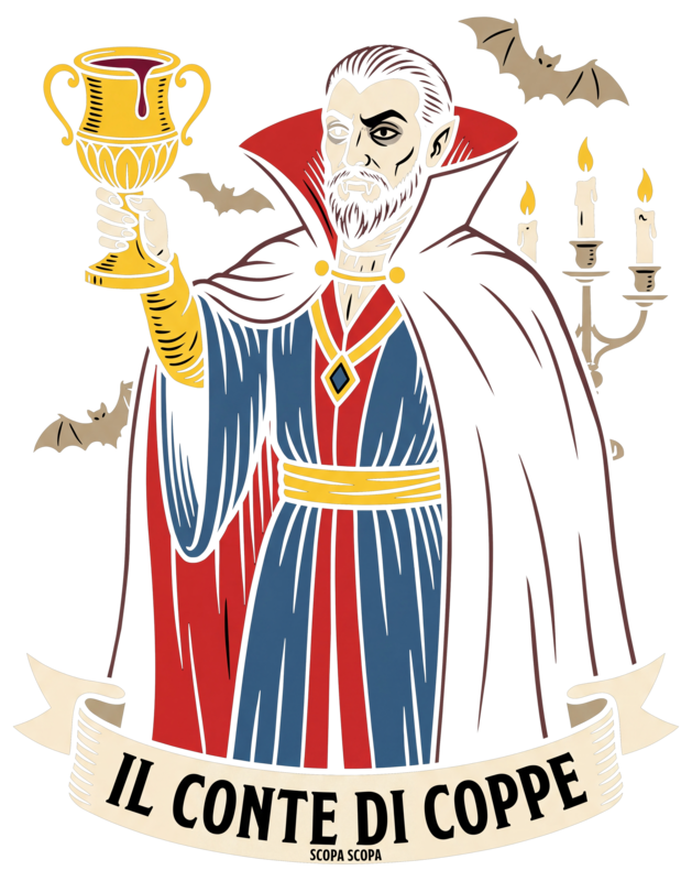 Il Conte di Coppe artwork, as printed