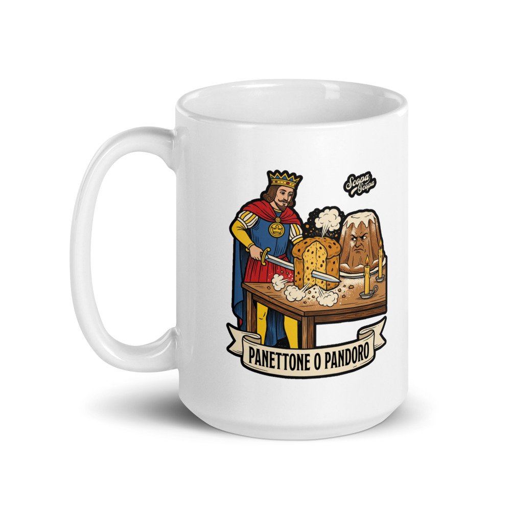 Panettone o pandoro Mug 15 oz, another view