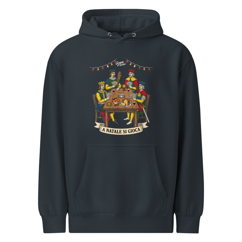 A Natale si gioca Premium Hoodie, another view