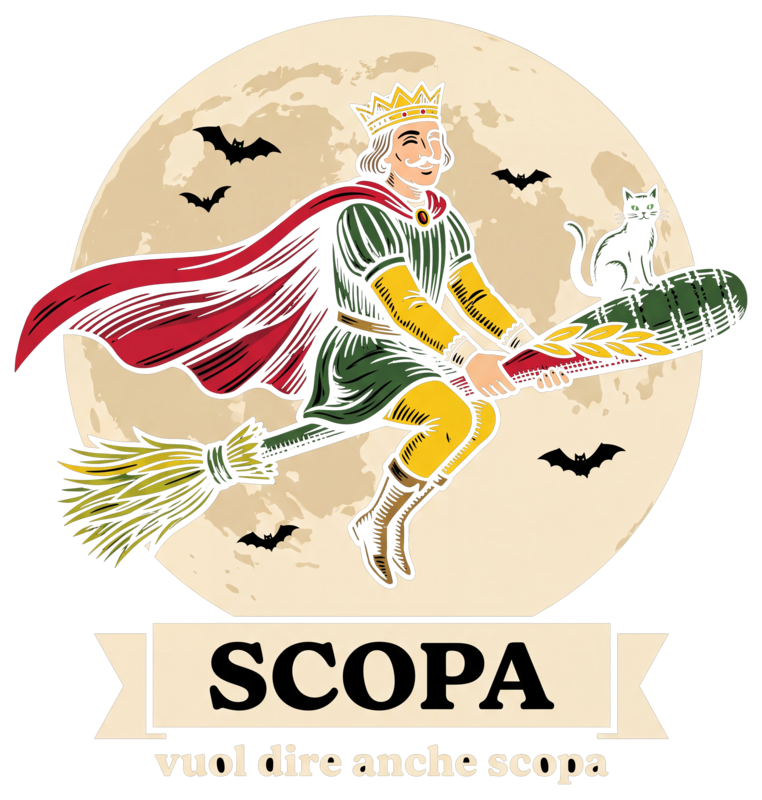 Re di Bastoni – Scopa! artwork, as printed