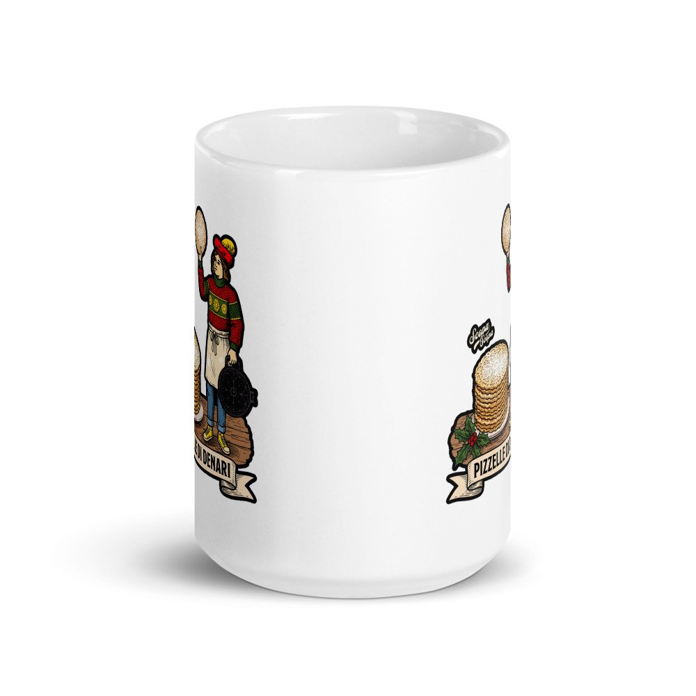 Pizzelle di Denari Mug 15 oz, another view