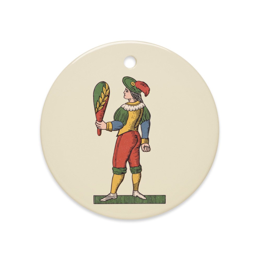 Vintage Donna di Bastoni Ornament, another view
