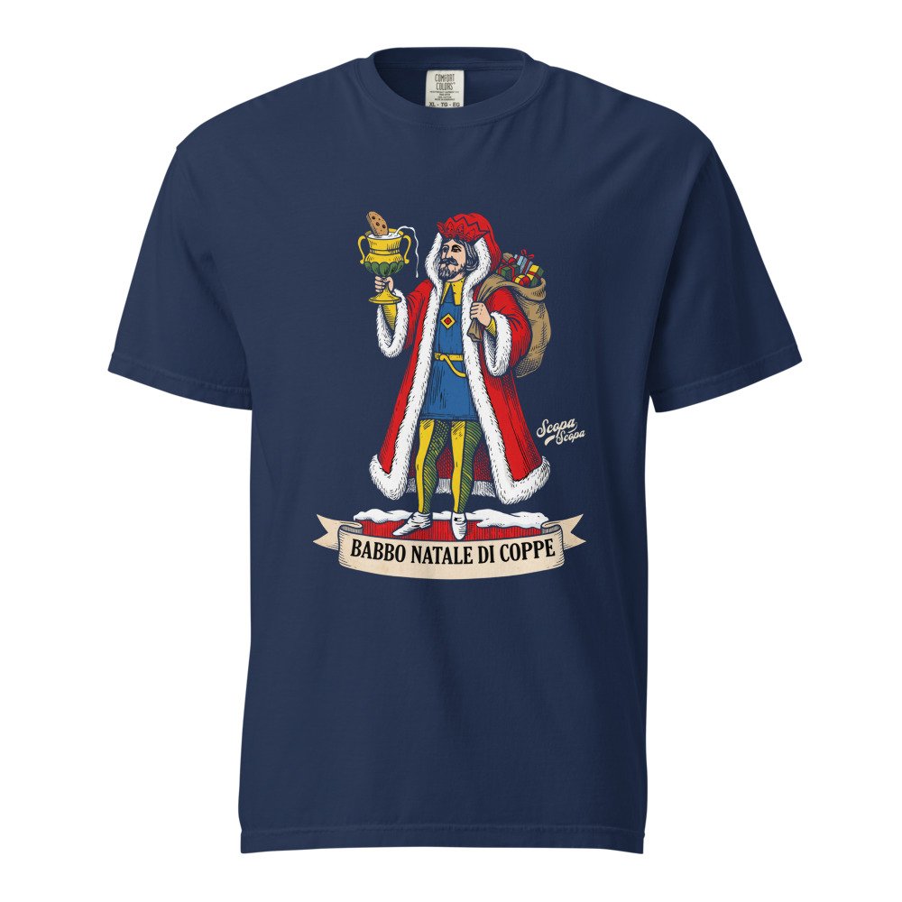 Babbo Natale di Coppe Heavyweight Tee, another view
